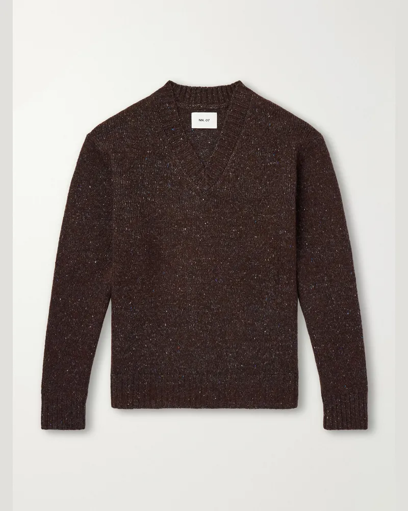 NN 07 Flint Wool-Blend Sweater Brown