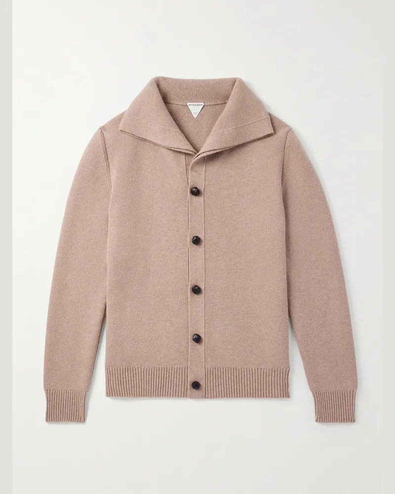 Bottega Veneta Cardigan aus Wolle Braun
