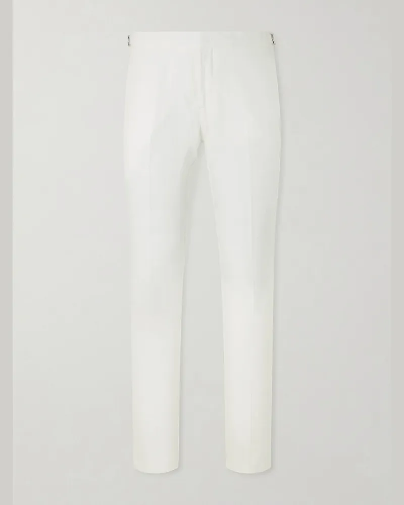 Orlebar Brown Griffon Straight-Leg Linen Trousers White