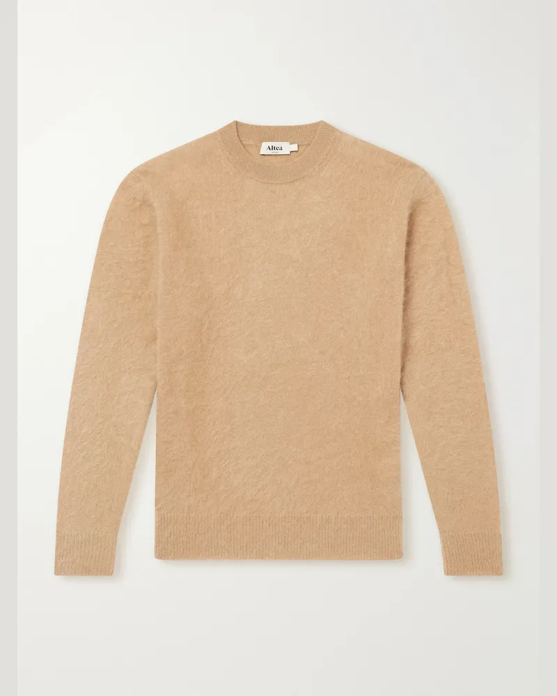 Altea Brushed Cashmere Sweater Neutrals