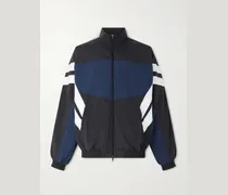 Logo-Embroidered Colour-Block Shell Track Jacket
