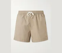 Straight-Leg Mid-Length Swim Shorts