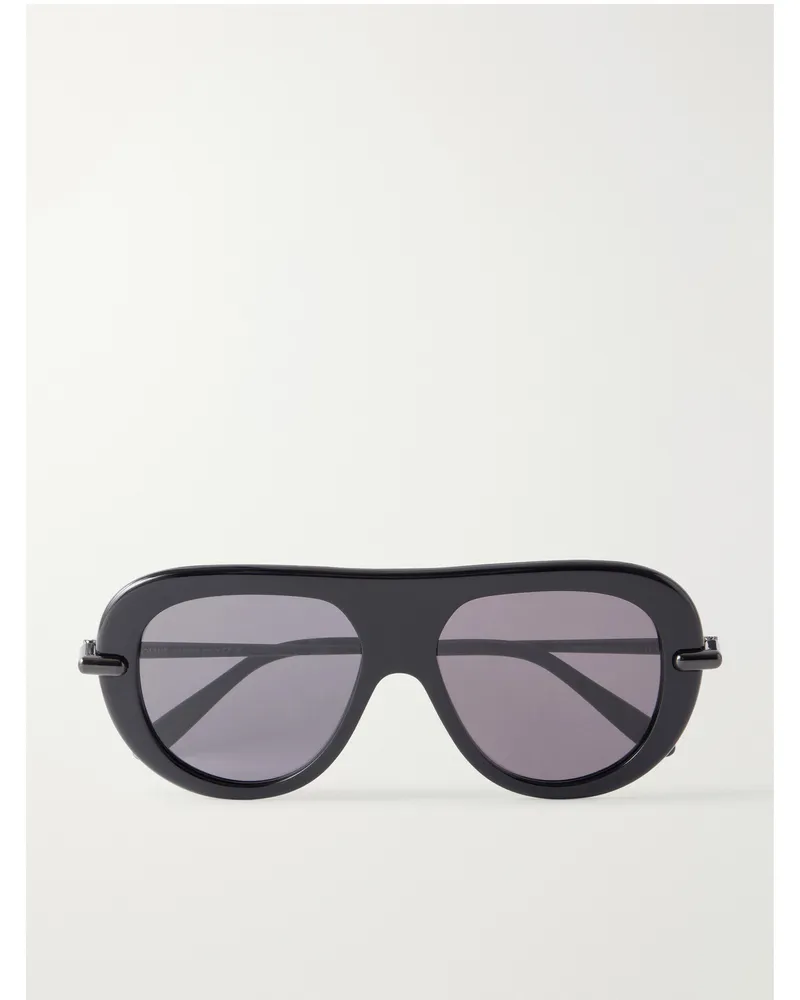 Loewe Slim Aviator-Style Acetate Sunglasses Black