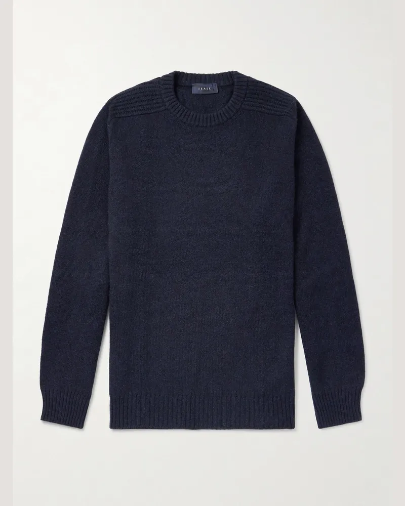 SEASE Pullover aus Kaschmir Blau