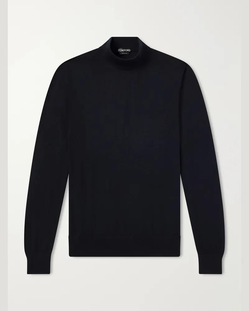 Tom Ford Wool Rollneck Sweater Black
