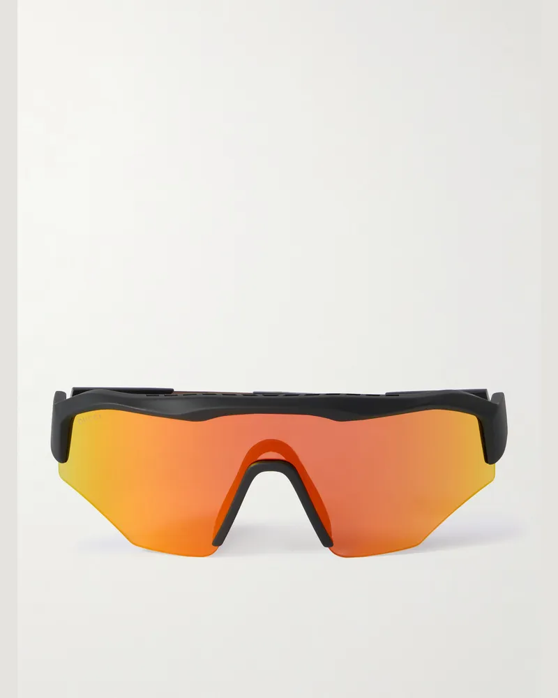 Gucci Verspiegelte Sonnenbrille aus Azetat Schwarz