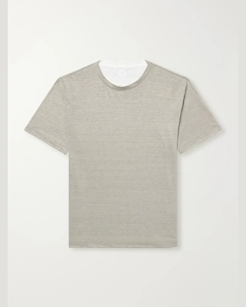 Eleventy Linen T-Shirt Green