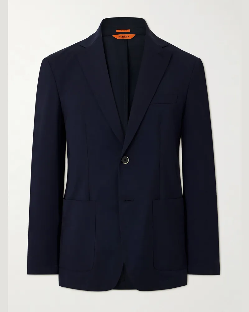 BARENA Virgin Wool Suit Jacket Blue