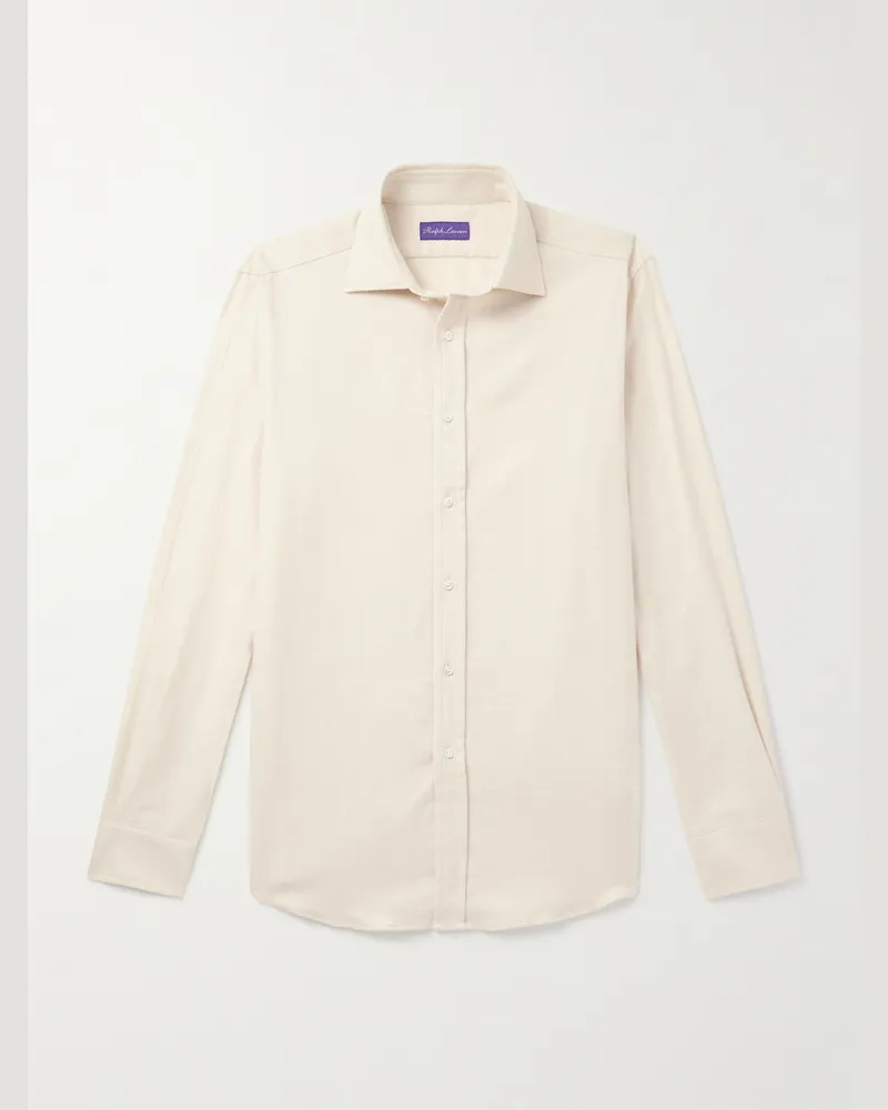 Ralph Lauren Aston Hemd aus Baumwolle mit Fischgratmuster Neutral