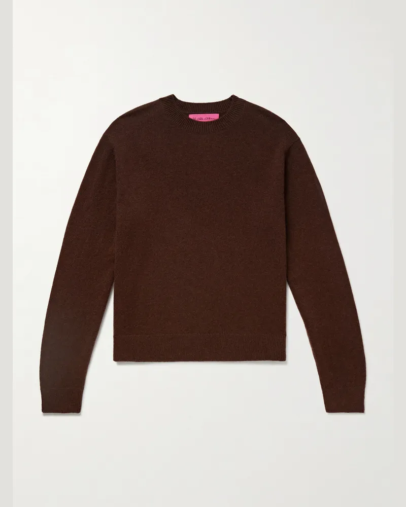 The Elder Statesman Tranquility Pullover aus Kaschmir Braun