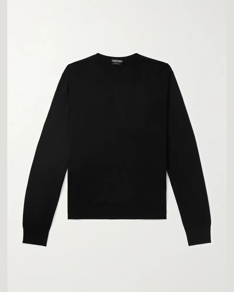 Tom Ford Pullover aus Seide Schwarz