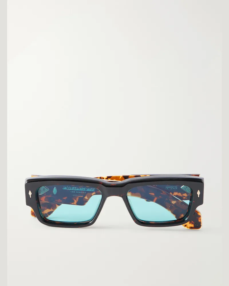 Jacques Marie Mage Engel D-Frame Tortoiseshell Acetate Sunglasses Tortoiseshell
