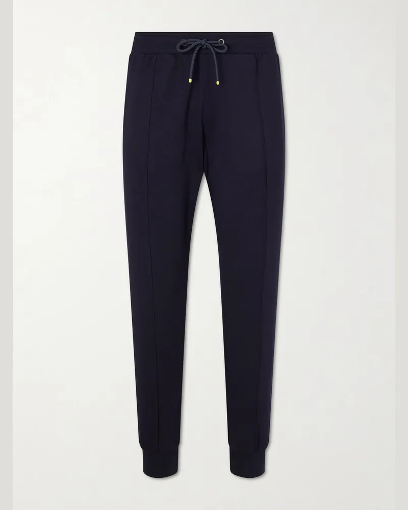 Paul Smith Tapered Lyocell-Blend Jersey Sweatpants Blue