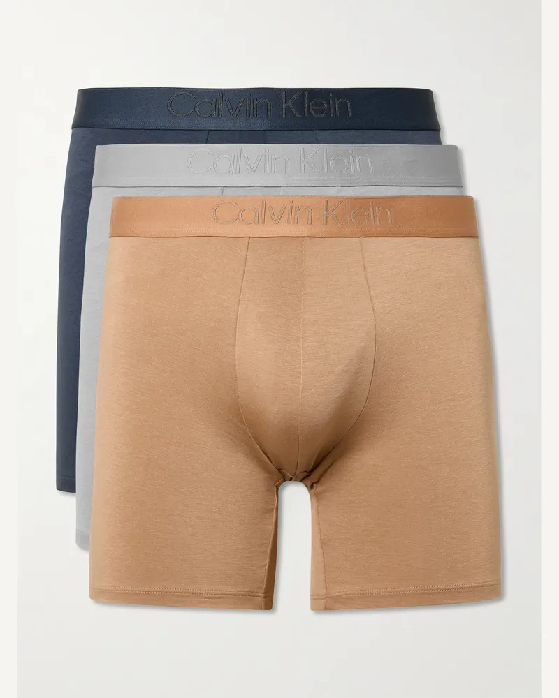 Calvin Klein Set aus drei Retropants aus einer Stretch-Lyocell-Mischung Mehrfarbig