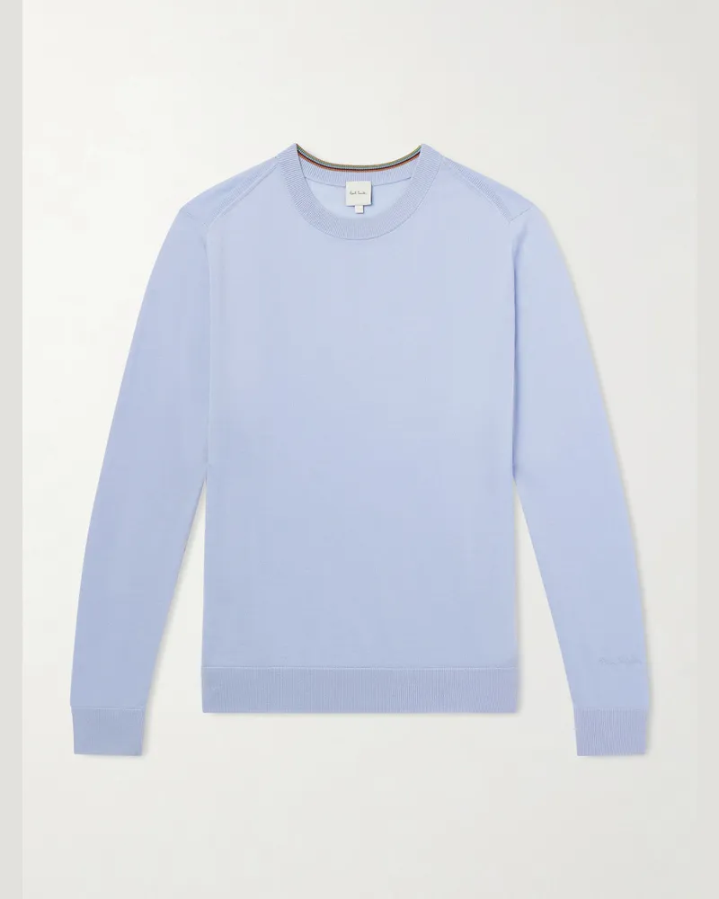 Paul Smith Merino Wool Sweater Blue
