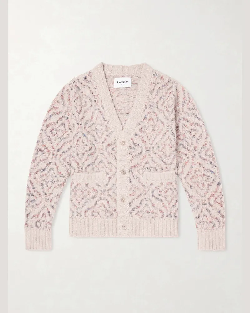 Corridor Somatic Space-Dyed Alpaca-Blend Cardigan Neutrals