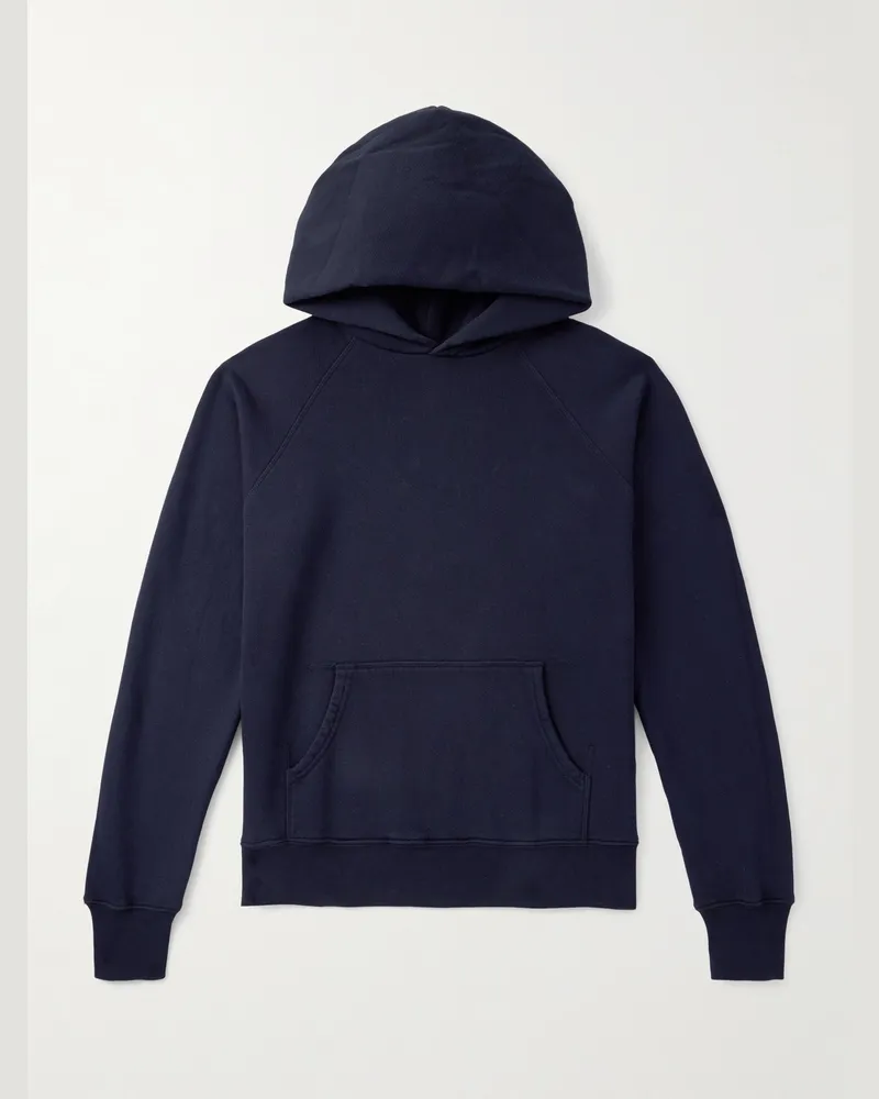 LES TIEN Hoodie aus Baumwoll-Jersey Blau
