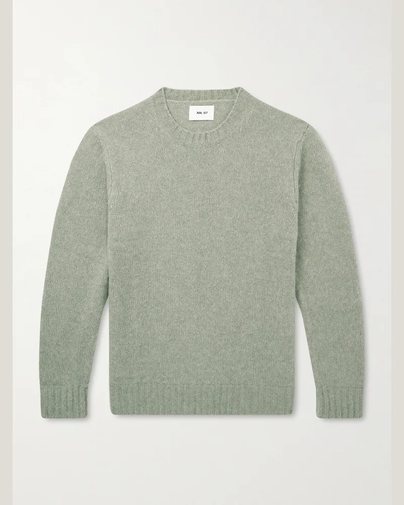 NN 07 Lee 6598 Pullover aus einer Merinowollmischung Grün