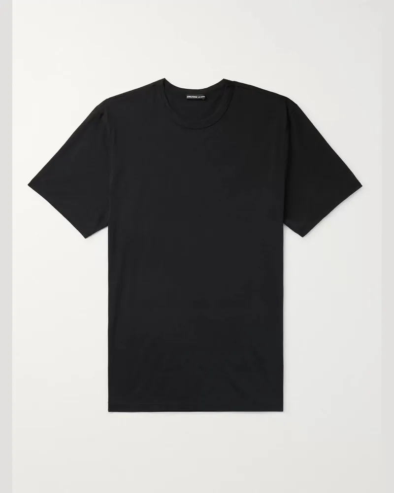 James Perse Lotus Slim-Fit Cotton-Jersey T-Shirt Black