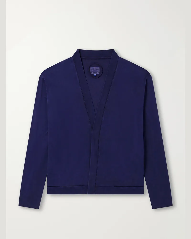 Blue Blue Japan Cotton-Jersey Cardigan Blue