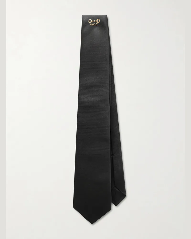 Gucci 7cm Silk-Twill Tie Black