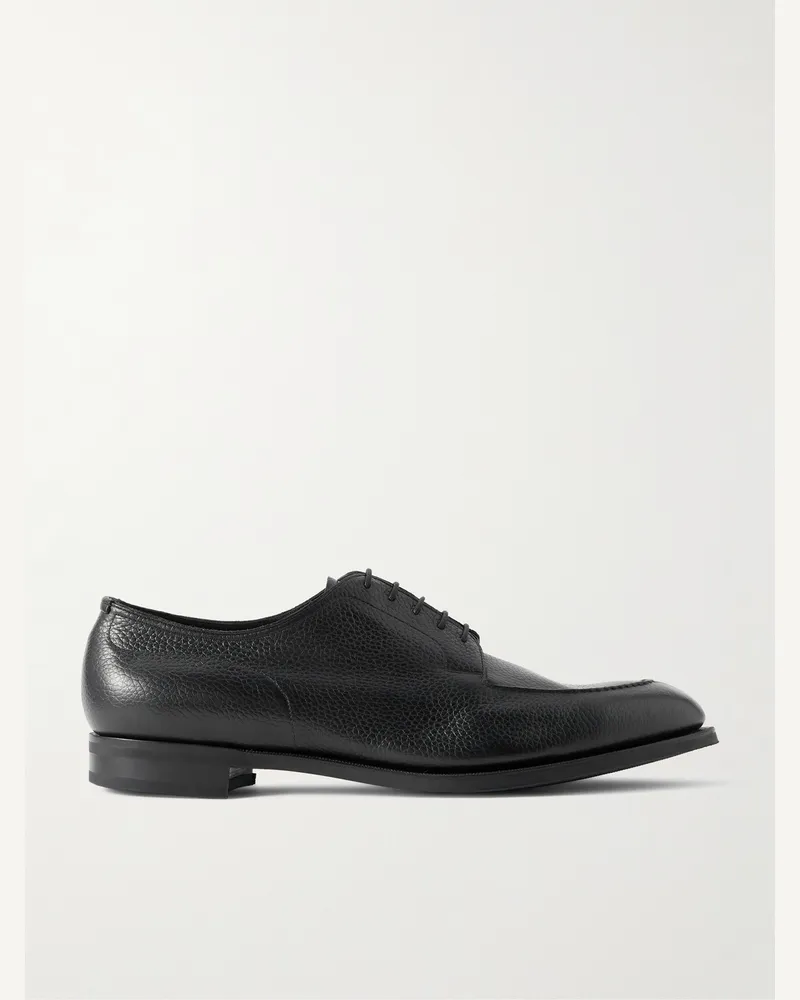 Edward Green Dover Derby-Schuhe aus vollnarbigem Leder Schwarz