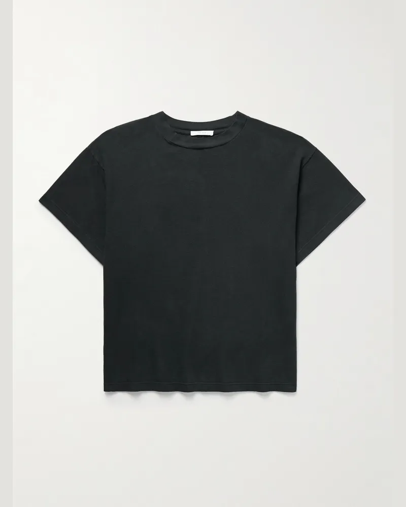 The Row Sato T-Shirt aus Baumwoll-Jersey Schwarz