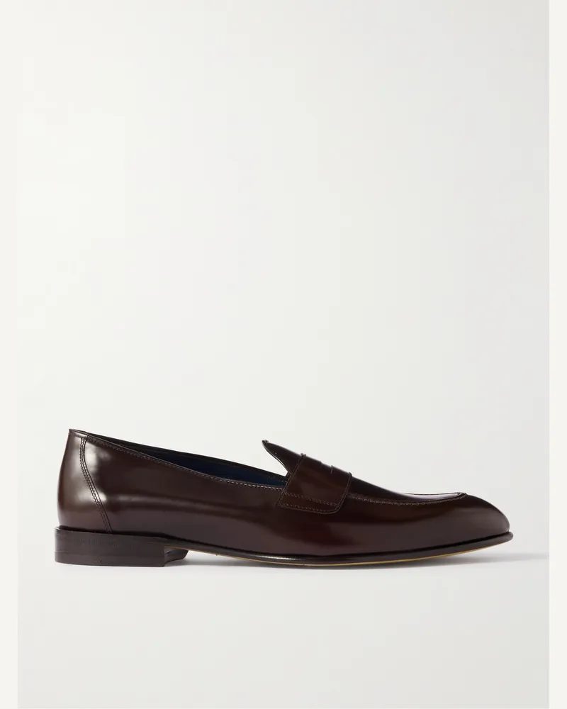 Brioni Appia Pennyloafers aus Leder Braun
