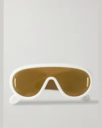 Loewe Paula's Ibiza Wave Mask Oversized-Sonnenbrille mit D-Rahmen aus Azetat mit Verzierungen Neutral