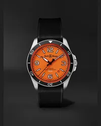 Bell & Ross BR V2-92 Orange Limited Edition Automatic 41 mm Uhr aus Edelstahl mit Kautschukarmband, Ref.-Nr. BRV292-O-ST/SRB Orange