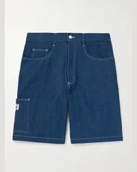 Randy's Garments Gerade geschnittene Jeansshorts Blau