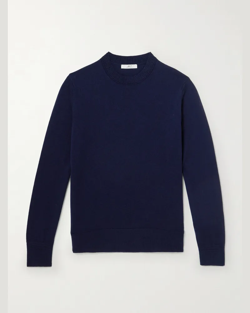 MR P. Curtis Pullover aus Kaschmir Blau