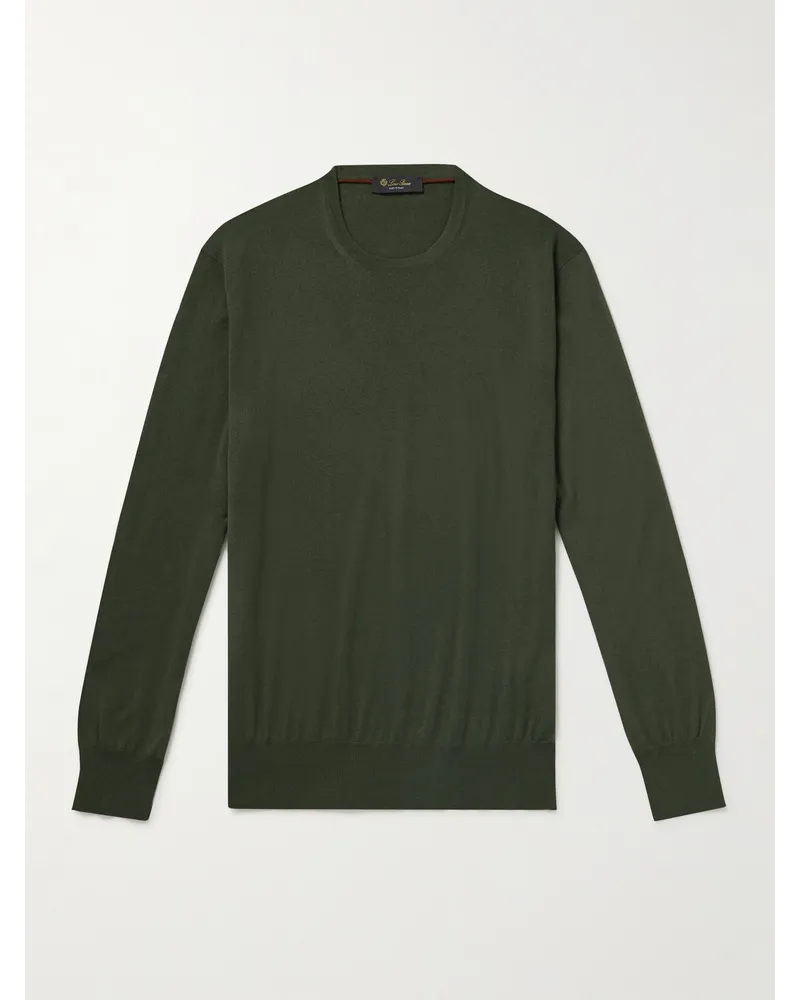 Loro Piana Pullover aus Kaschmir Grün