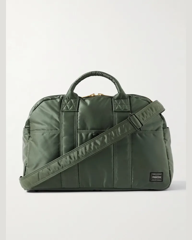 PORTER-YOSHIDA & CO Tanker Boston Twill Tote Bag Green