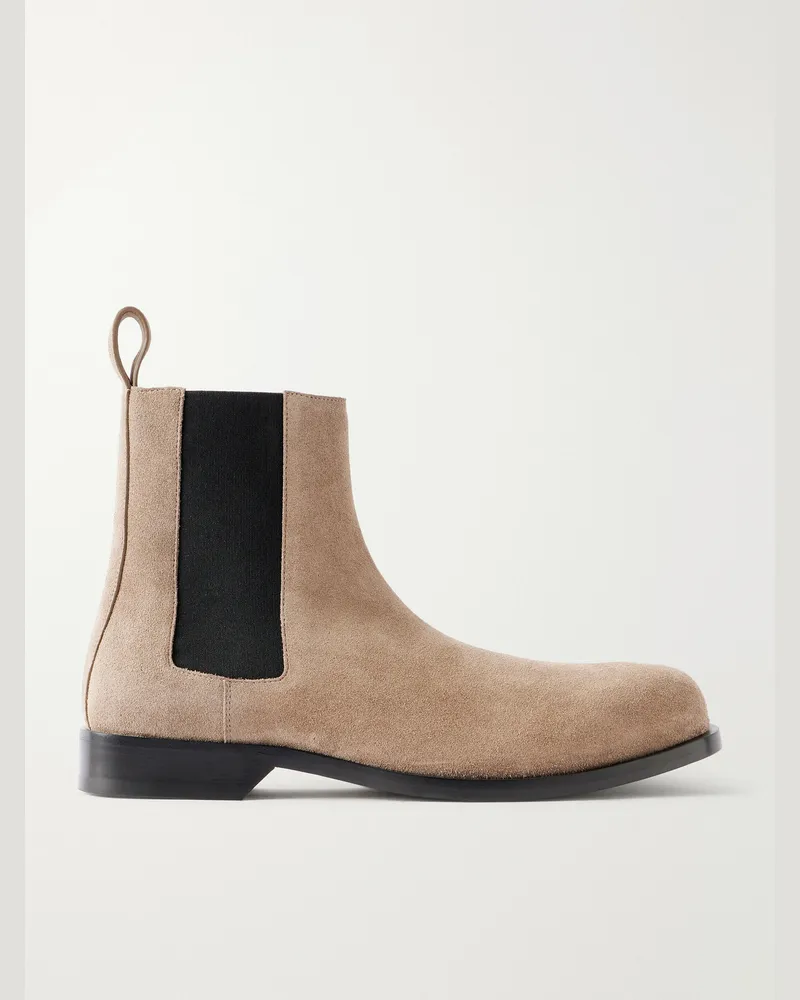 Loewe Bobine Suede Chelsea Boots Brown
