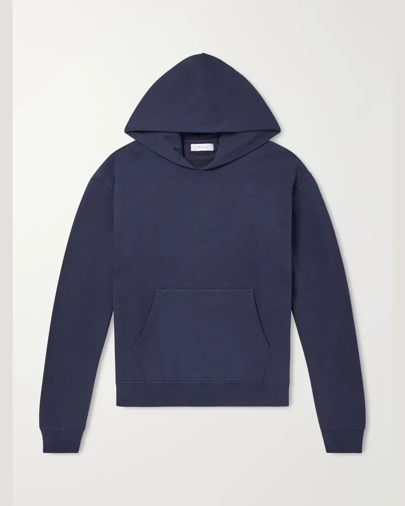 John Elliott + Co Cotton-Jersey Hoodie Blue