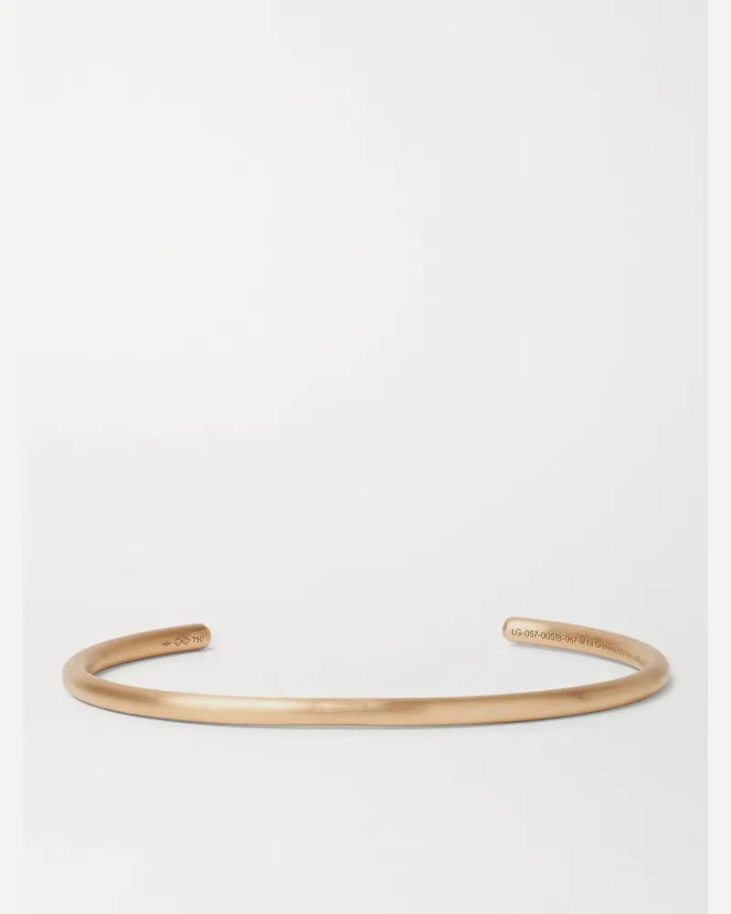 Le Gramme Le 17 Brushed 18-Karat Gold Cuff Gold