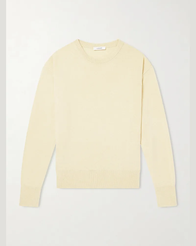 Christophe Lemaire Cashmere and Wool-Blend Sweater Yellow