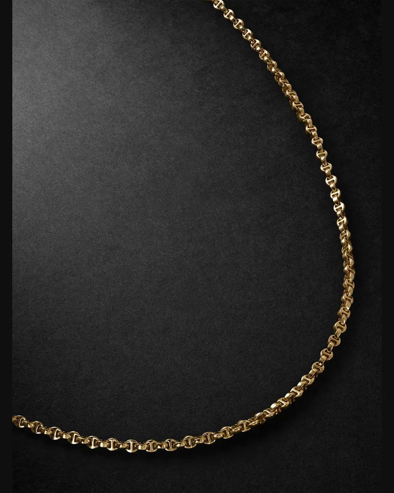 HOORSENBUHS Micro Open-Link™ Gliederkette aus 18 Karat Gold mit Diamanten Gold