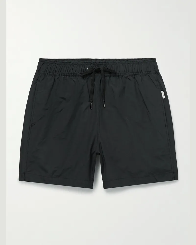 Onia Charles gerade geschnittene mittellange Badeshorts Schwarz