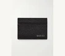 Logo-Embellished Full-Grain Leather Cardholder