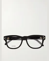 Dior CD DiamondO S1l Brille mit rundem Rahmen aus Azetat Schwarz