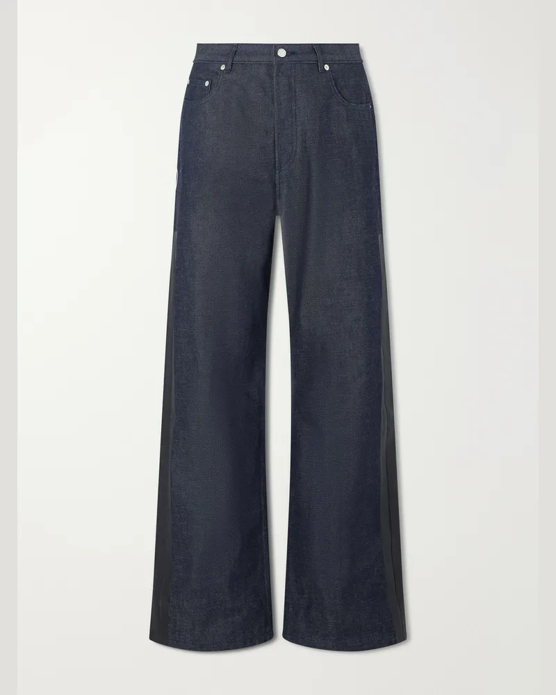 A.P.C. Fragment Sally Straight-Leg Printed Jeans Blue