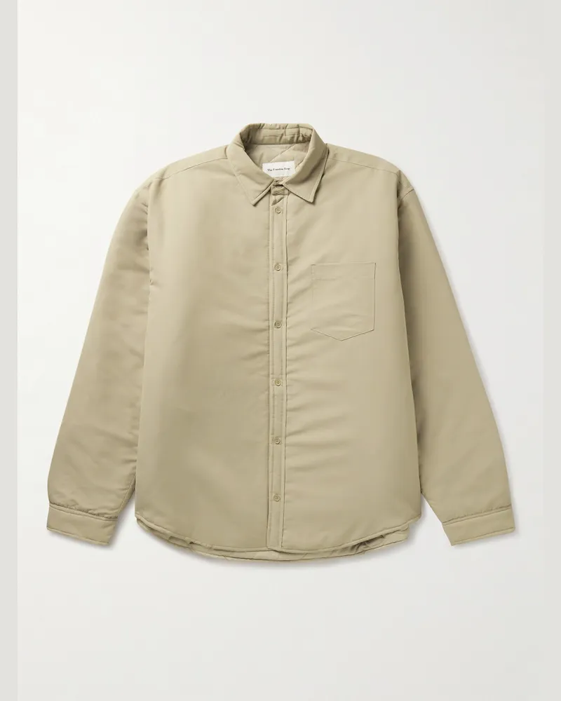 FRANKIE Shop Dean Oversized-Hemdjacke aus wattiertem Nylon Neutral