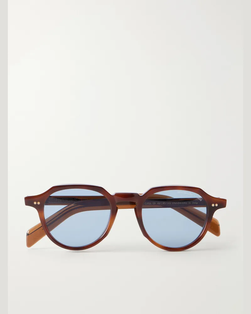 Cutler and Gross GR06 Round-Frame Tortoiseshell Acetate Sunglasses Brown