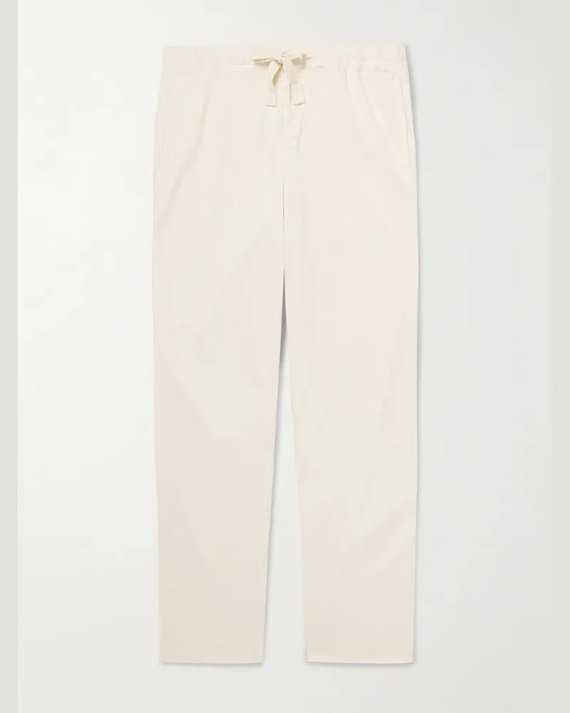 Orlebar Brown Alex Tapered Stretch Linen and Lyocell-Blend Drawstring Trousers Neutrals
