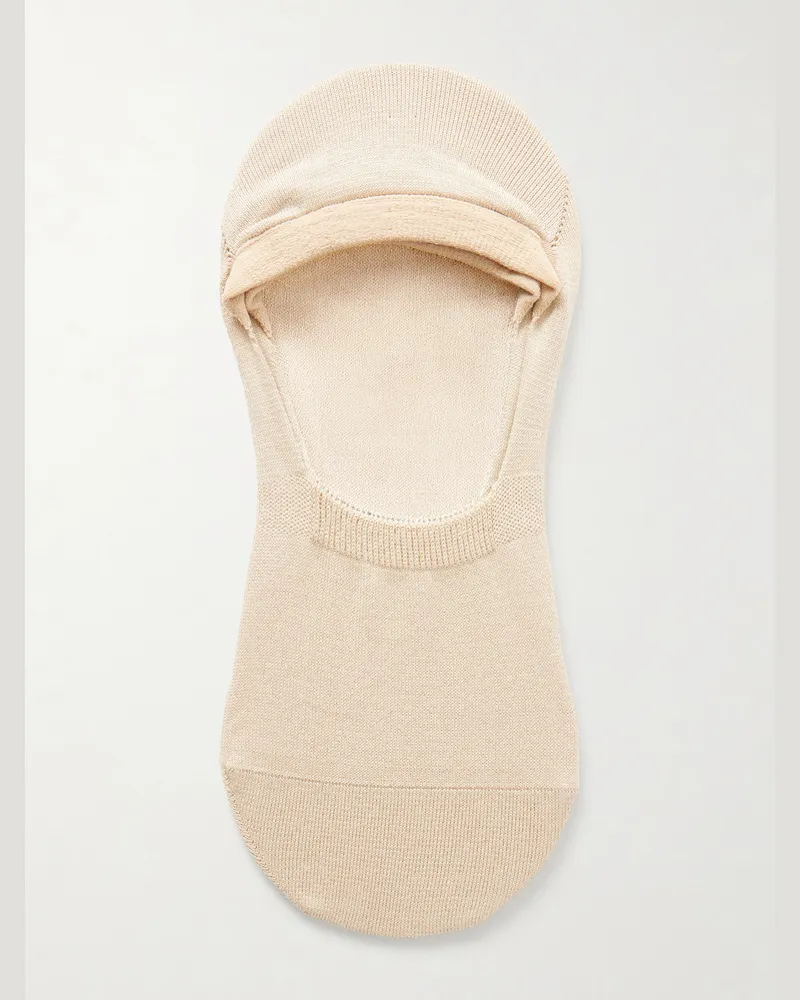 MR P. Three-Pack Invisible Socks Neutrals