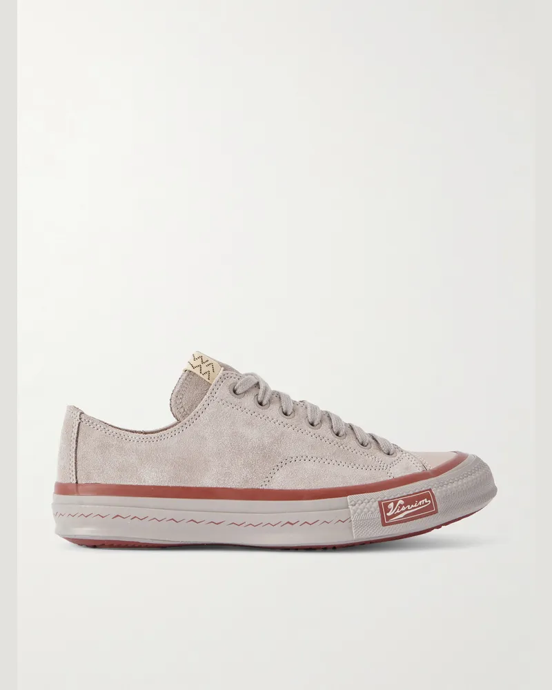 Visvim Skagway Lo Sneakers aus Veloursleder Grau