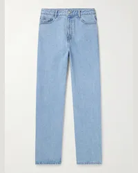 AMOMENTO Gerade geschnittene Jeans Blau