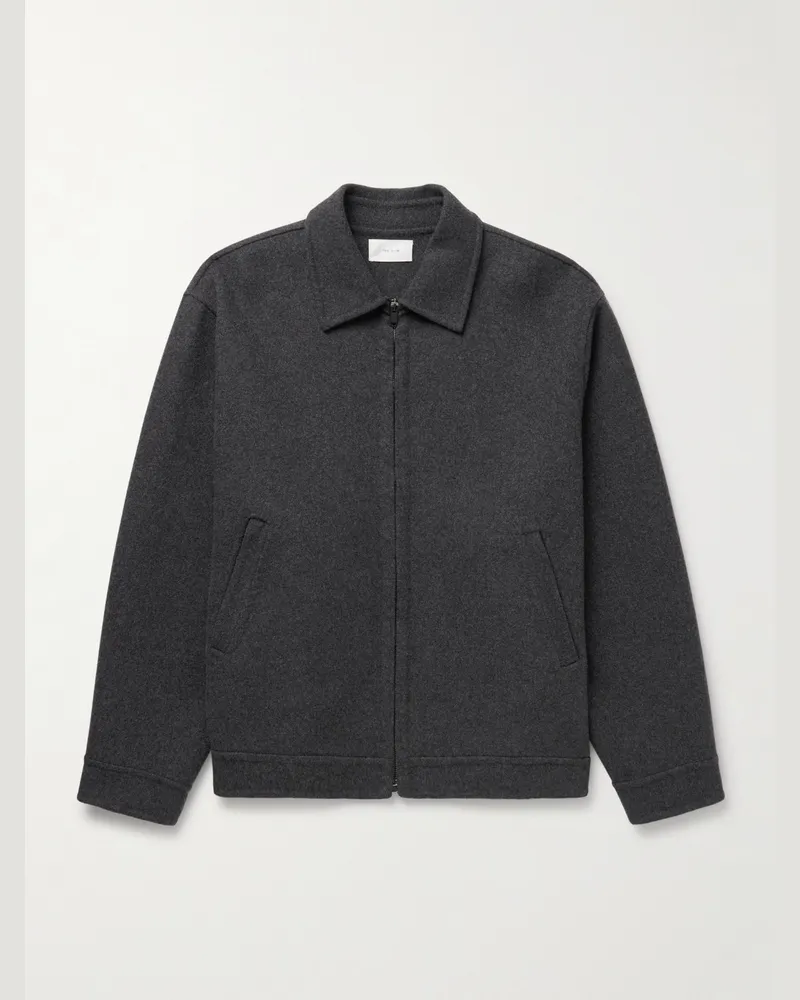 The Row Noggu doppelseitige Jacke aus einer Kaschmir-Wollmischung Grau